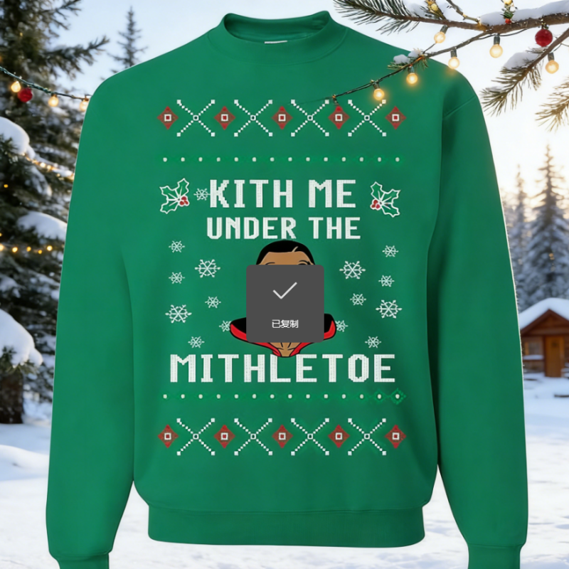 Men's Fall Winter Christmas Sweater Loose Fit Crew Neck Jacquard Knit Pullover Festive Holiday Top S-2XL