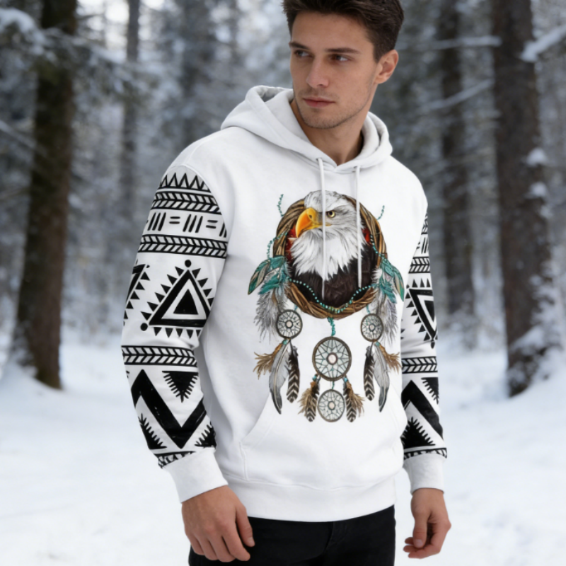 New Ethnic Animal Print 3D Hoodie – Casual & Comfortable S-6XL